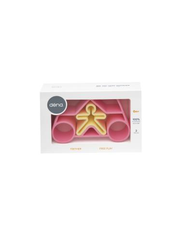 Dena Toys - Voiture Pastel Rose Jaune