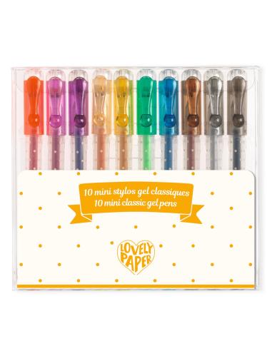 10 Mini Stylos Gel - Classique