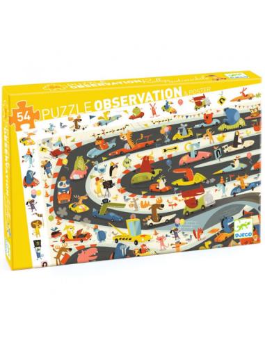 Puzzle Observation (54 pcs) - Rallye Automobile