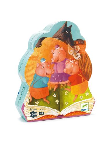 Puzzle Silhouette (24 pcs) - Les Trois Petits Cochons