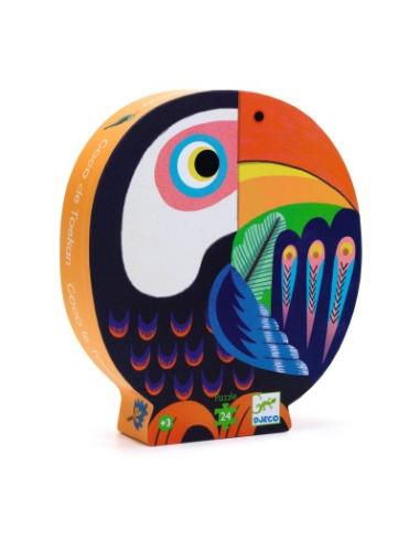 Puzzle Silhouette (24 pcs) - Coco le Toucan