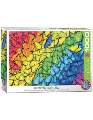 Puzzle (1000 pcs) - Arc-en-ciel de papillons