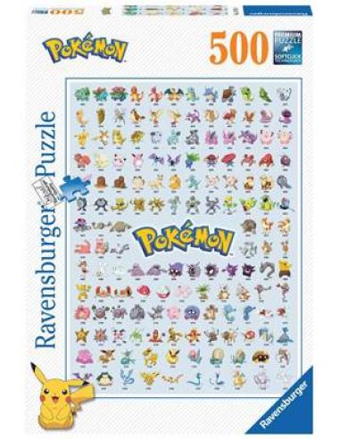 Puzzle (500 pcs) -  Pokémon Pokedex 1ère Génération