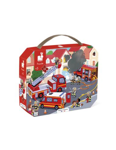 Puzzle (24 pcs) - Pompiers