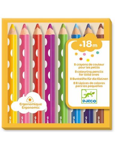 8 Crayons de Couleur pour les Petits