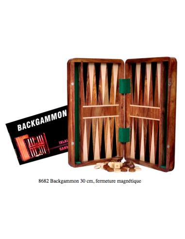 Backgammon palissandre 30 cm