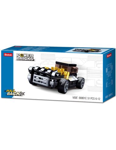 Sluban - Power Bricks Vehicules - Black Mod Rod