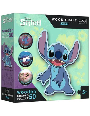 Puzzle Wood Craft (50 pcs) - Stitch